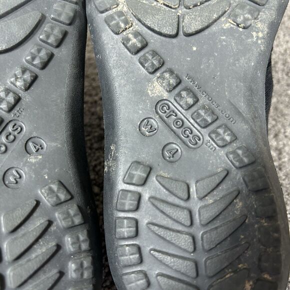 Crocs Capri Mule Women's Size 4 Black Slip On Clogs Used - Picture 11 of 13